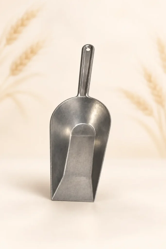 Aluminiowa szufelka o pojemności 0,5 kilograma